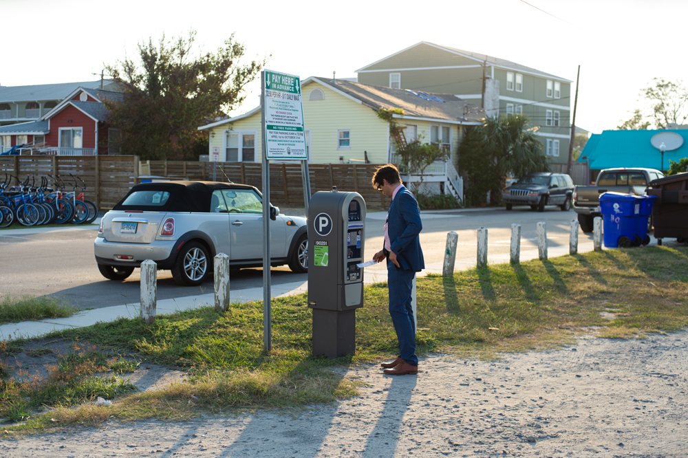 Directly north of Kure Beach, the town of Carolina Beach enforces paid parking from the beginning of March through the end of October. (Port City Daily photo/Mark Darrough)