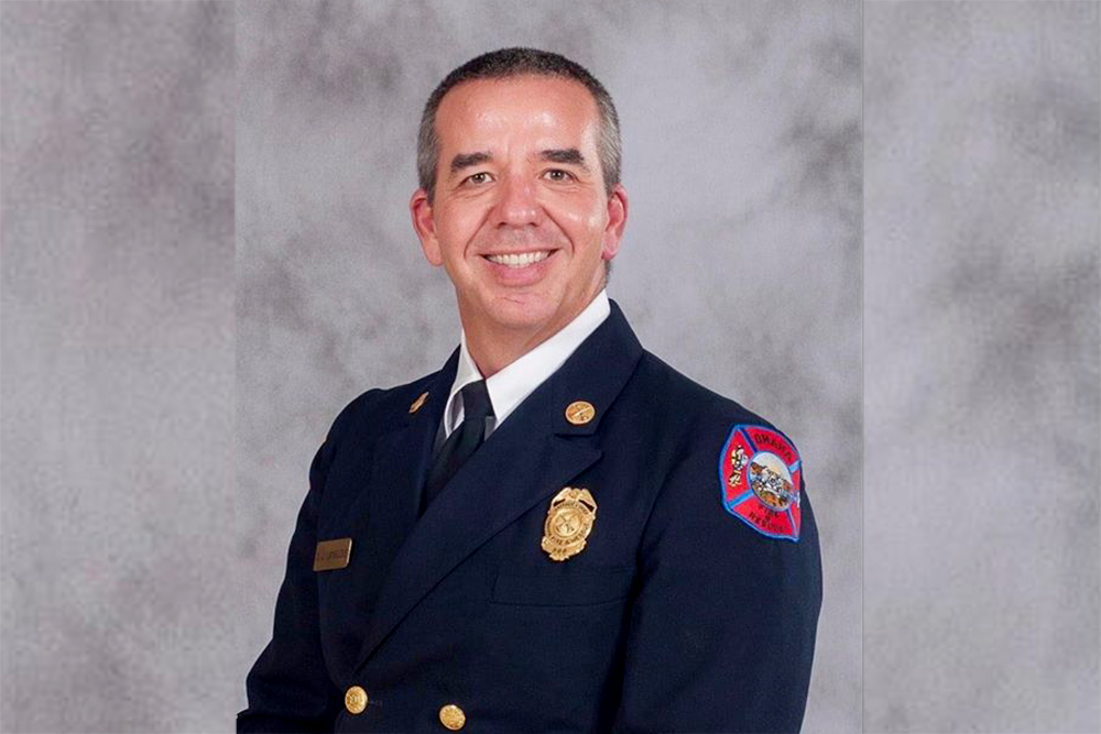 Leland Fire Chief Chris Langlois was sworn in Aug. 24 at Leland Town Hall. (Port City Daily photo/Courtesy Town of Leland)