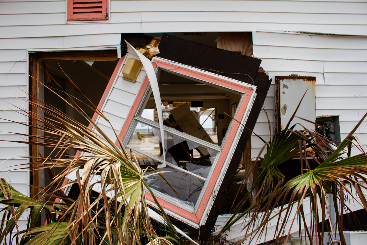 First-floor structures stood no chance to Hurricane Isaias' six foot storm surge. (Port City Daily photo/Johanna F. Still)
