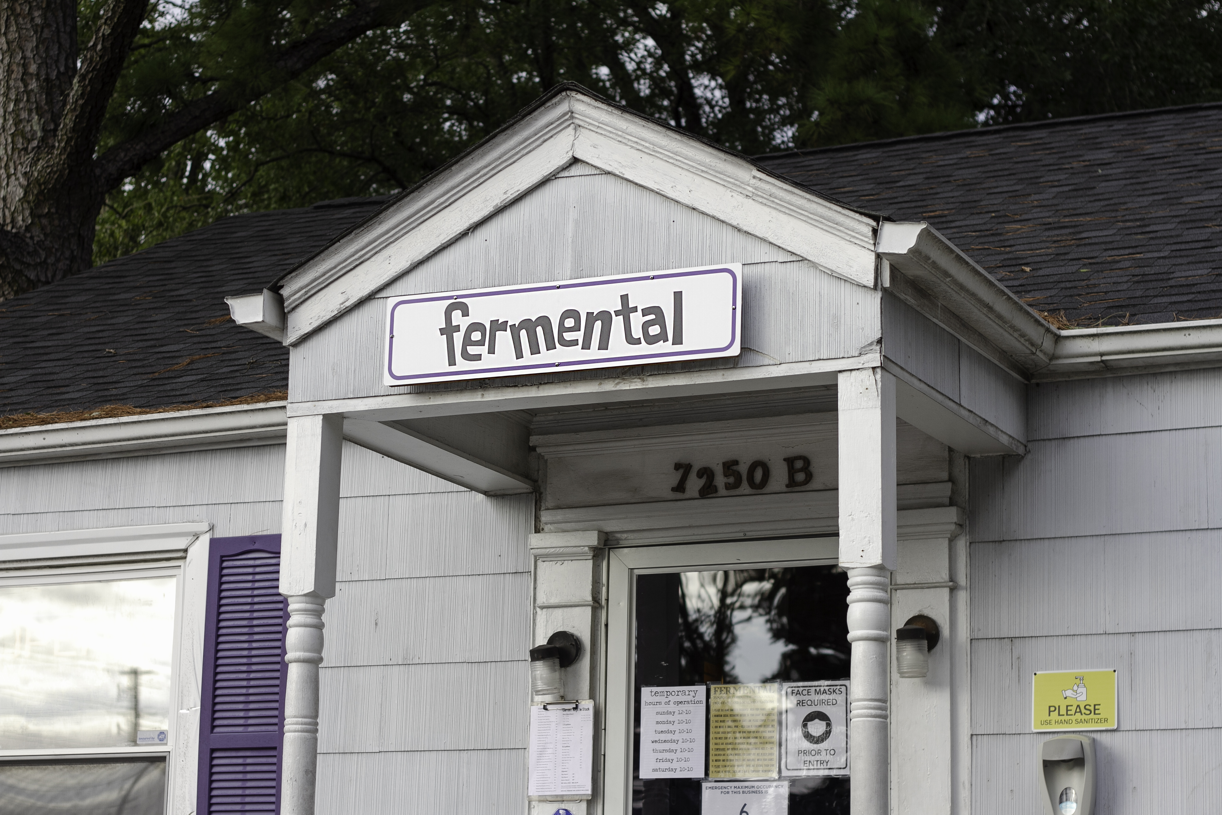 Fermental, one of the region's first bottle shops, calls a 1950s bungalow home -- for now. (Port City Daily photo/Johanna F. Still)