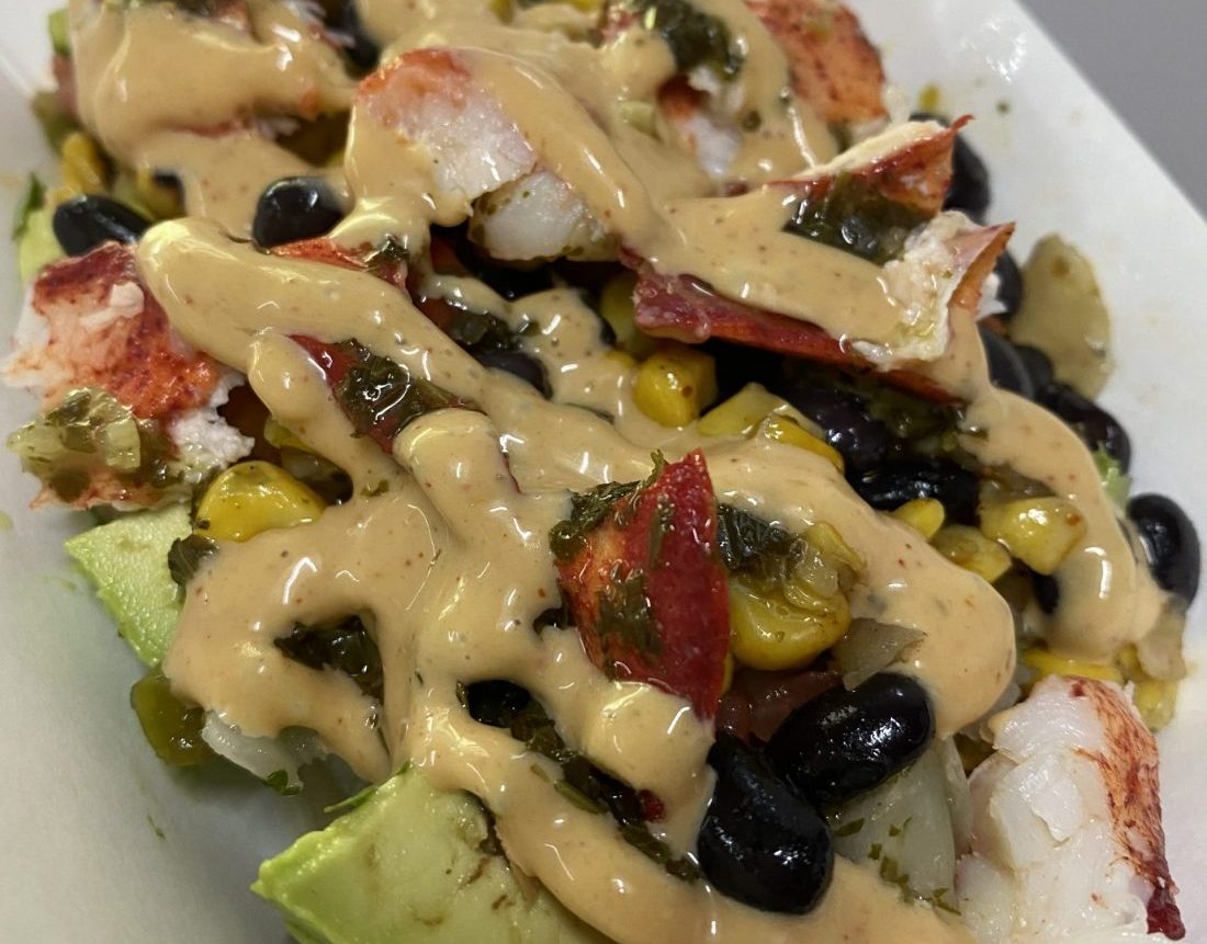 lobster dog avocado stack