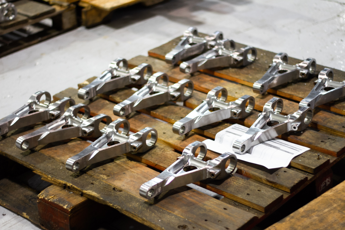 Aerospace parts produced by HSM Machine Works in Leland eventually make their way into military aircrafts. (Port City Daily photo/Johanna F. Still)