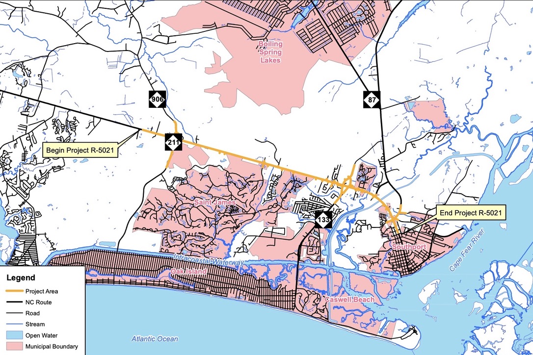 $217.3M construction of N.C. 211 widening begins next year, expect