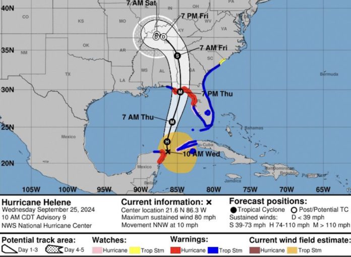 Governor declares state of emergency ahead of Hurricane Helene ...