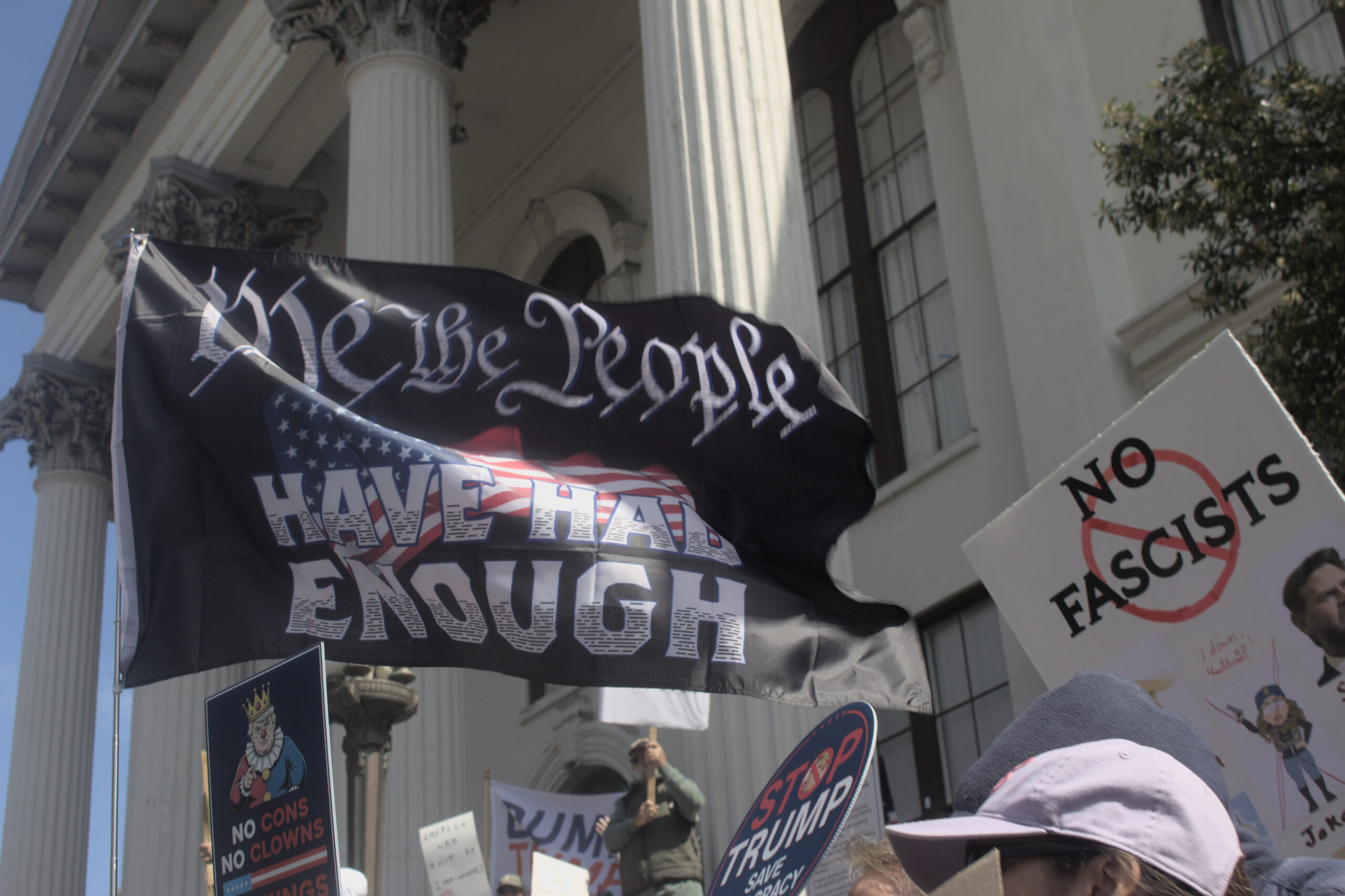 ‘Do not yield’: No Kings protesters criticize Trump’s policies on immigration, war